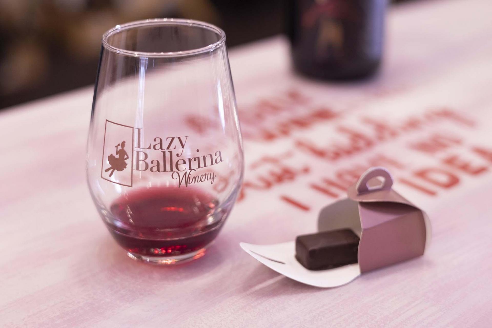Wine tasting and chocolate at Lazy Ballerina Winery