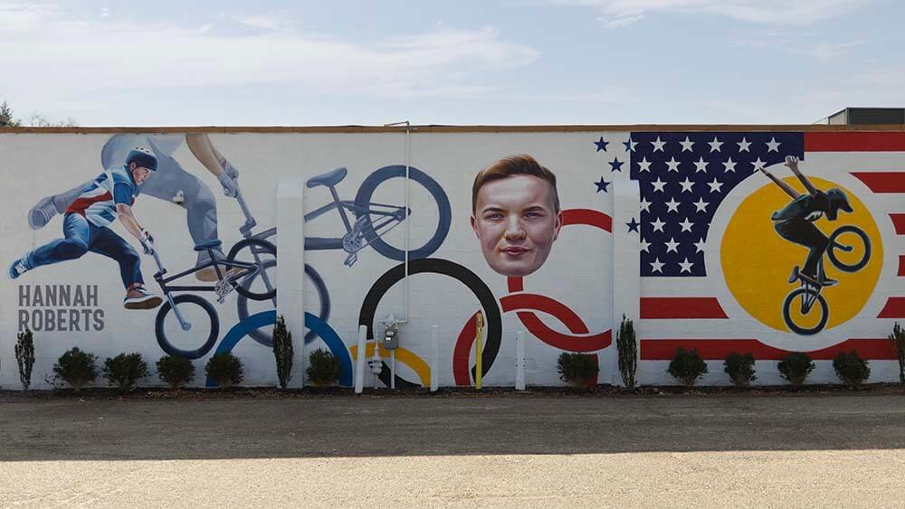 BMX World Champion mural