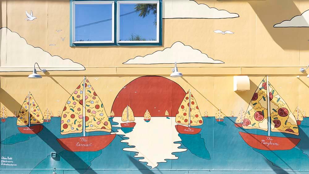 Silver Beach Pizza Mural