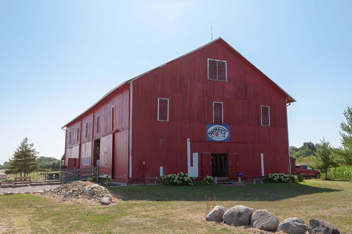 The big red barn at Stover