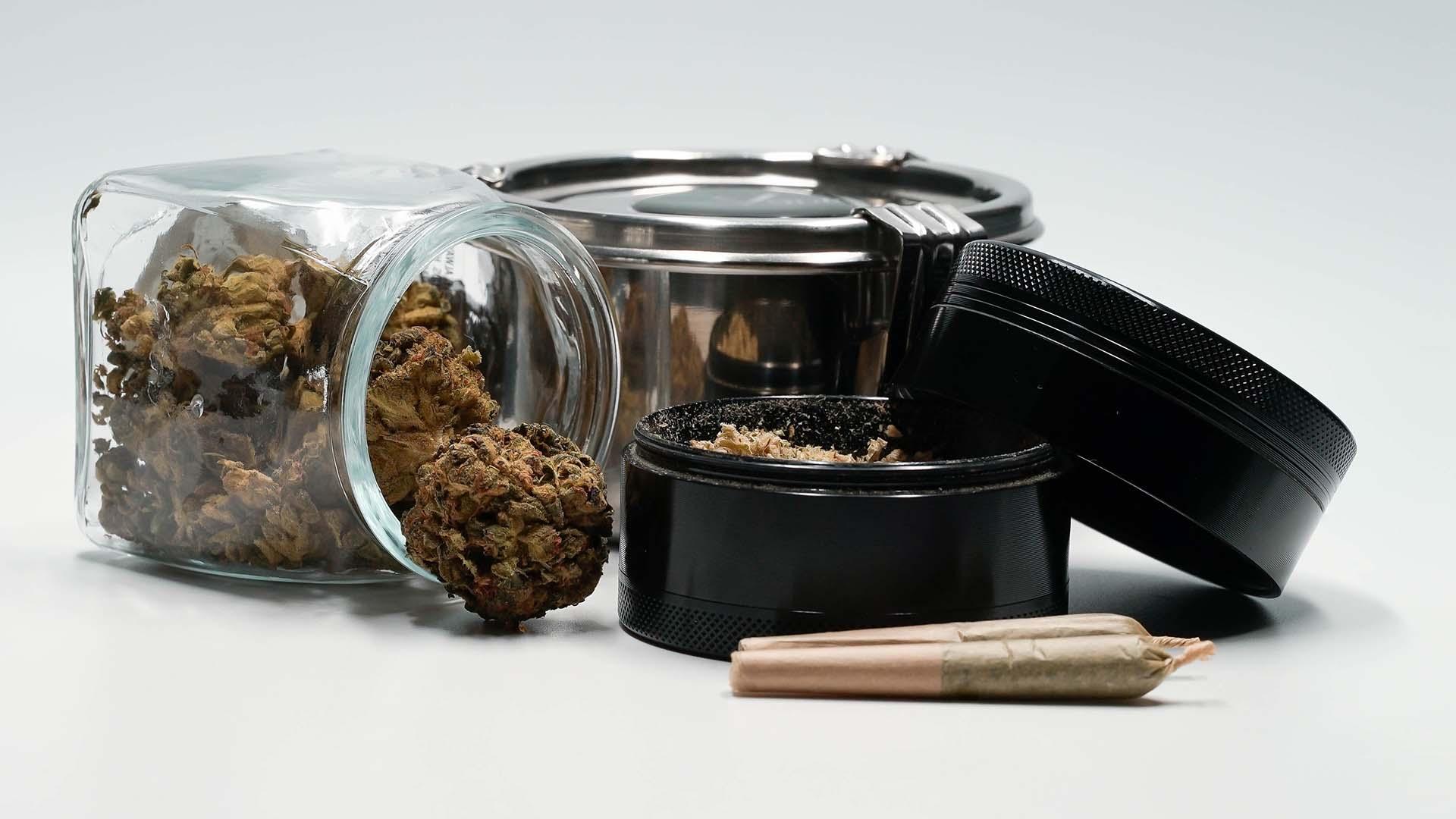 A variety of cannabis products.