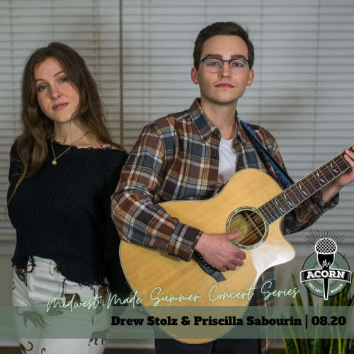 Drew Stolz & Priscilla Sabourin at The Acorn – A Midwest Made Show logo