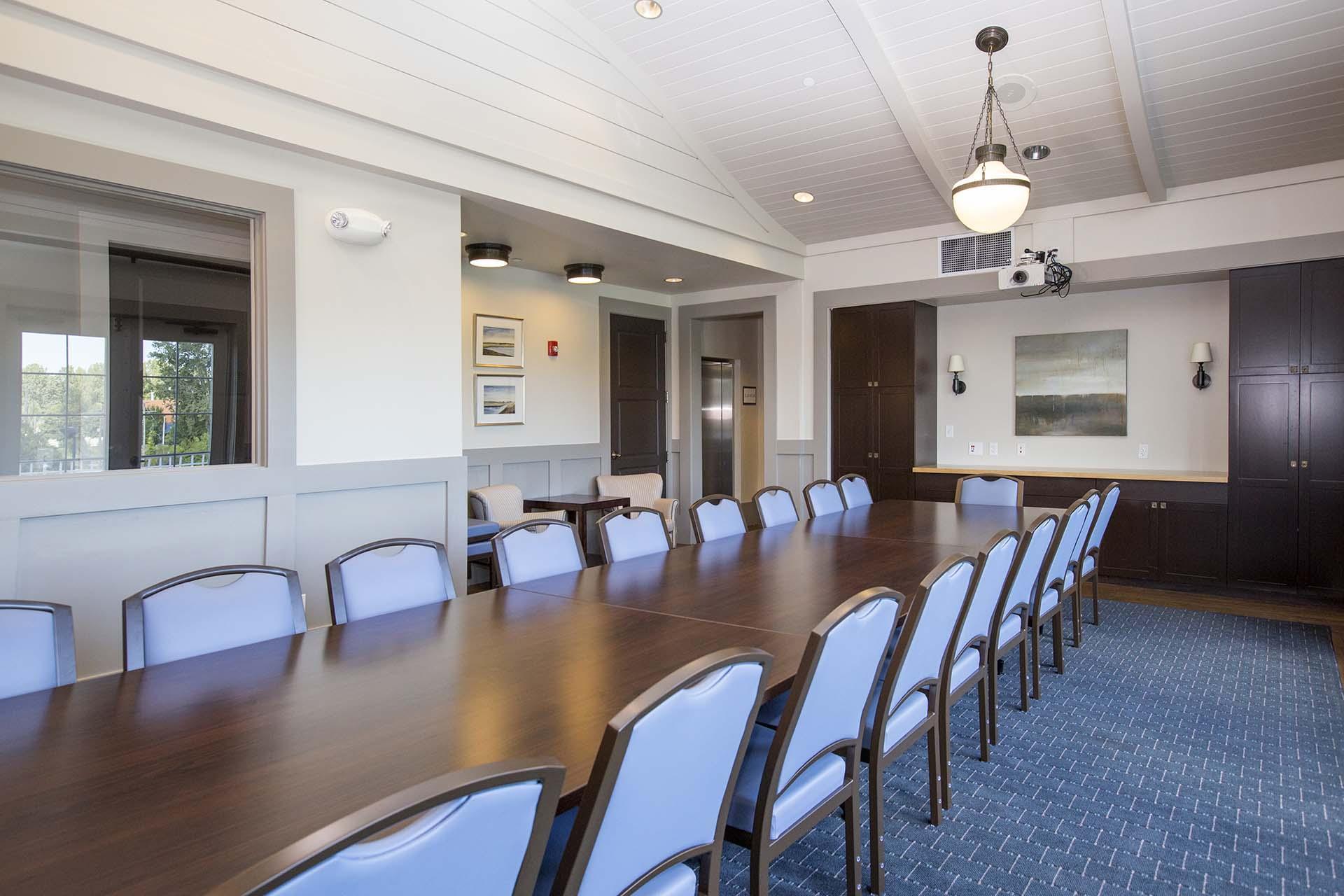 Meeting room at Harbor Shores.
