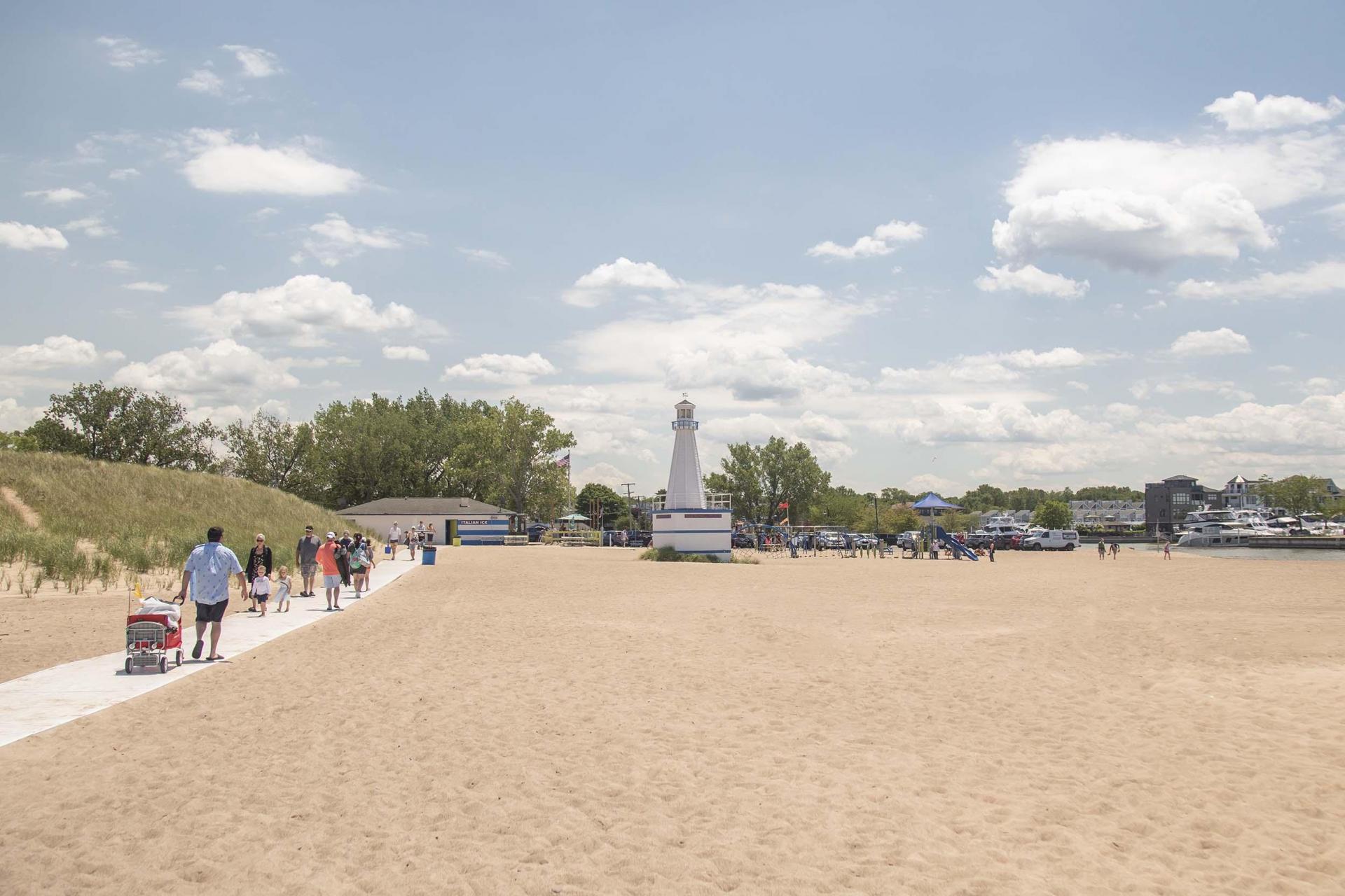 New Buffalo Beach in the summer.