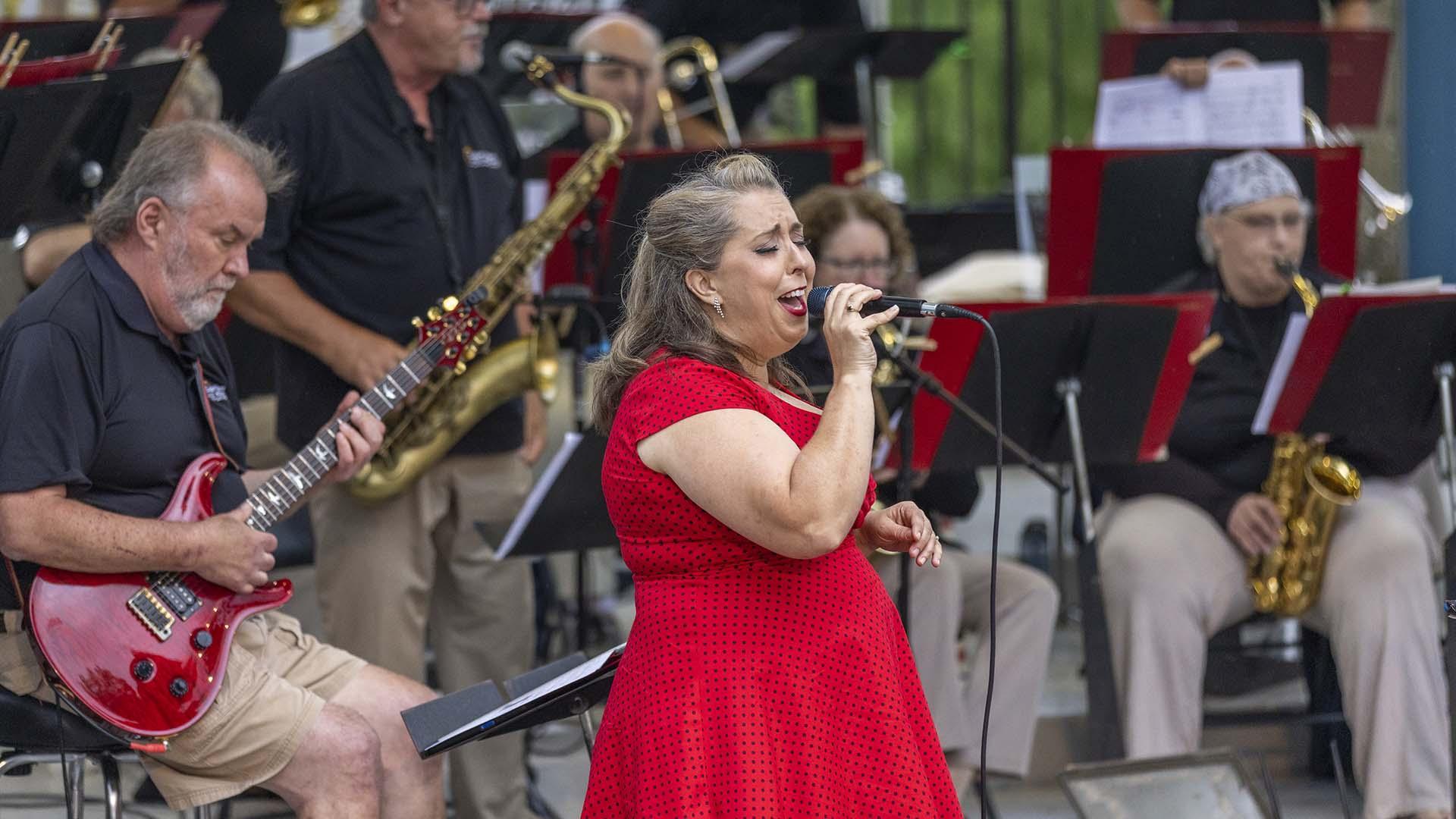 Outdoor summer concert in Saint Joseph.