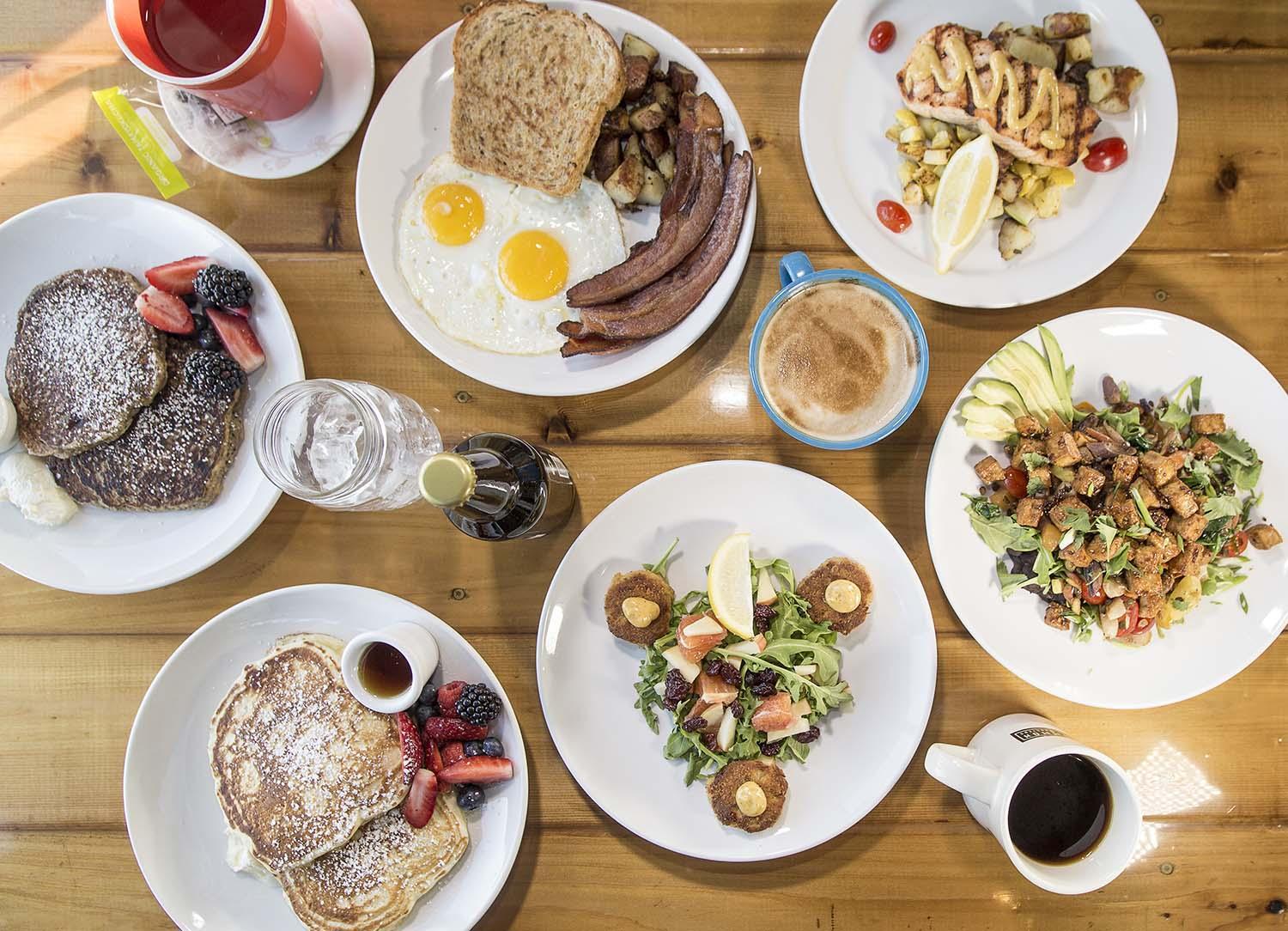 A variety of foods at Mason Jar.