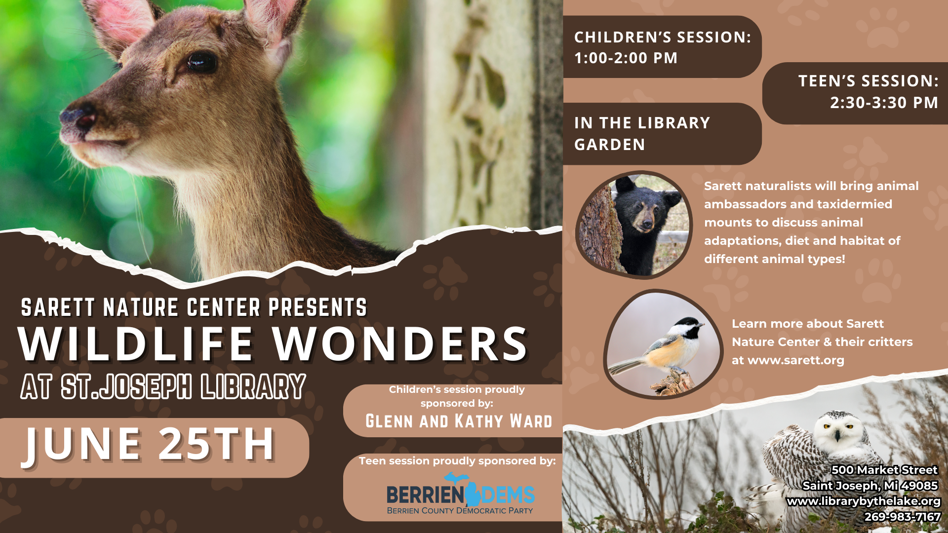Sarett Nature Center Presents