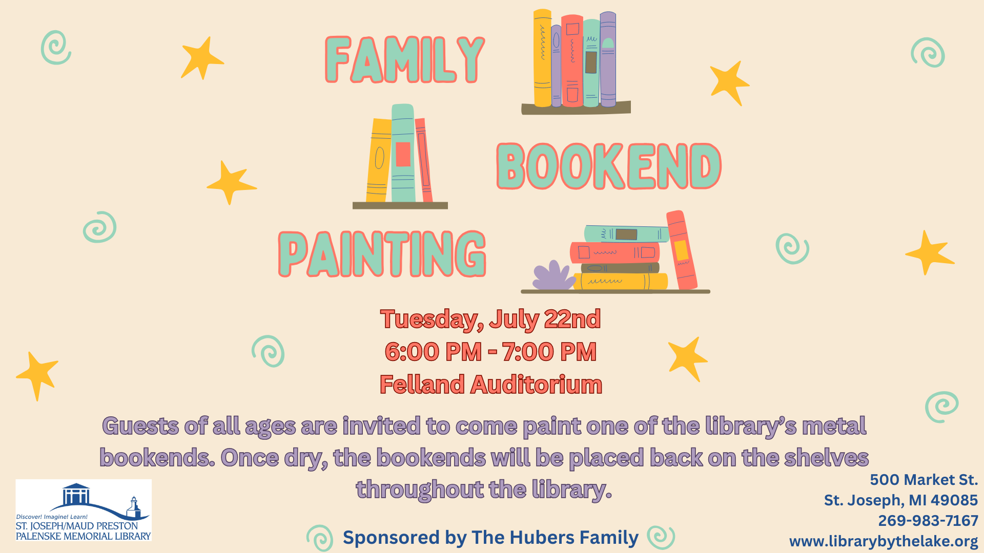 Family Bookend Painting Night