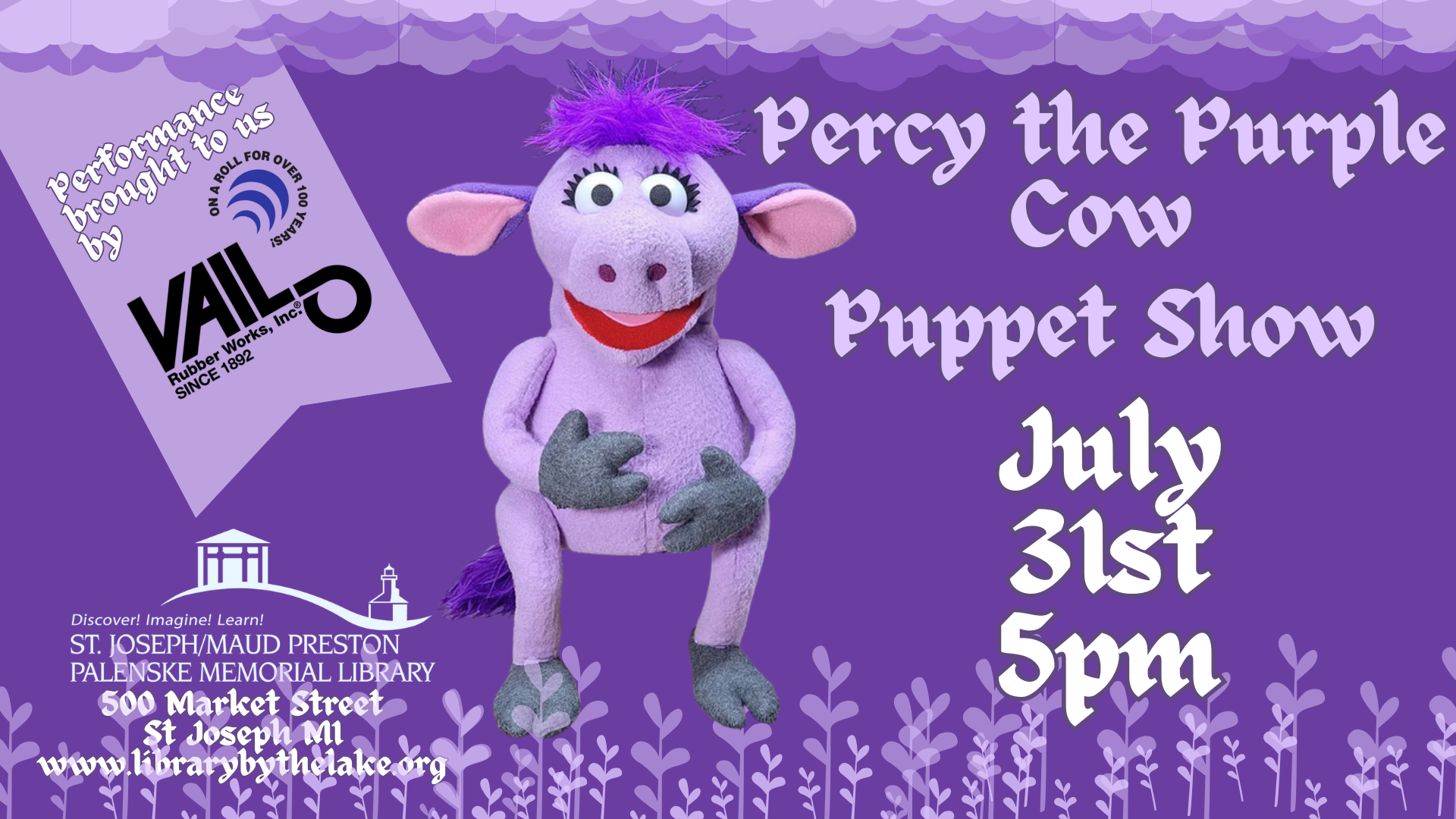 Percy the Purple Cow Puppet Show