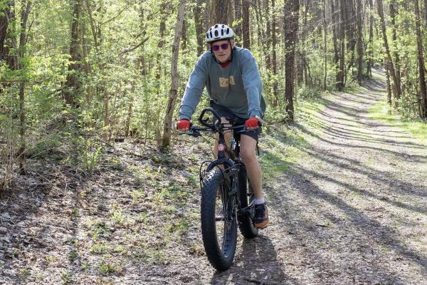 Fat tire biking at Love Creek.