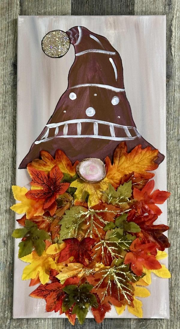 Fall Leaf Gnome Painting Class