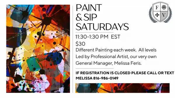 Paint & Sip Saturdays