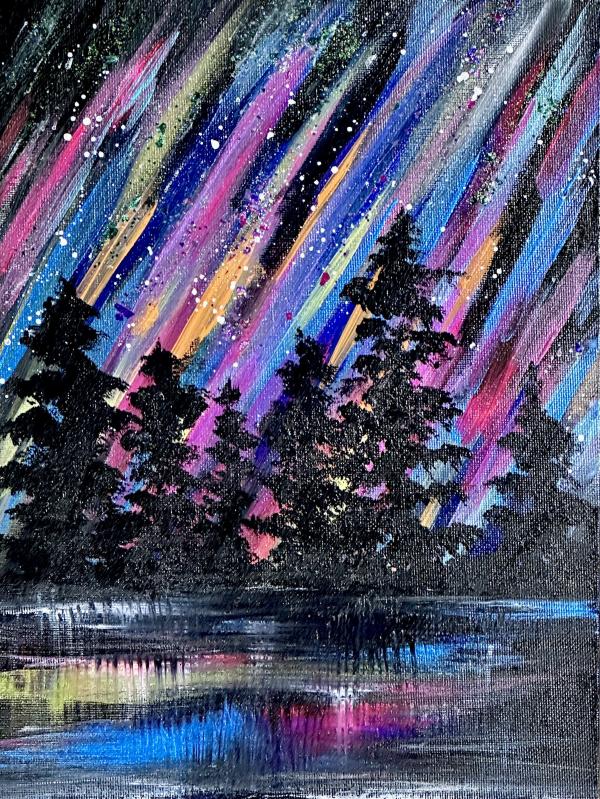 Northern Lights Painting Class