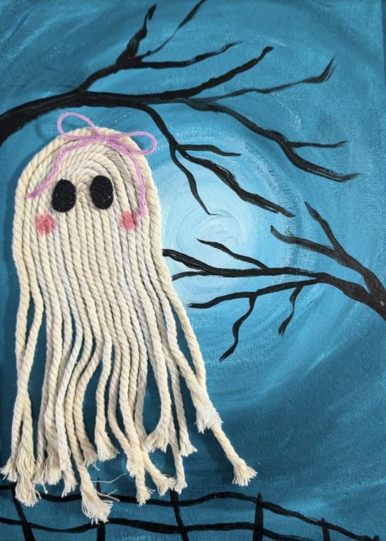 Fiber and painting art class