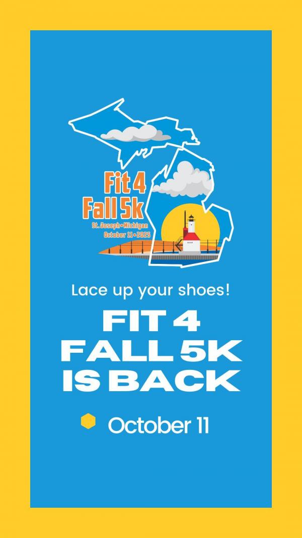 Lace up your shoes! Fit 4 Fall 5k is back October 11, 2025