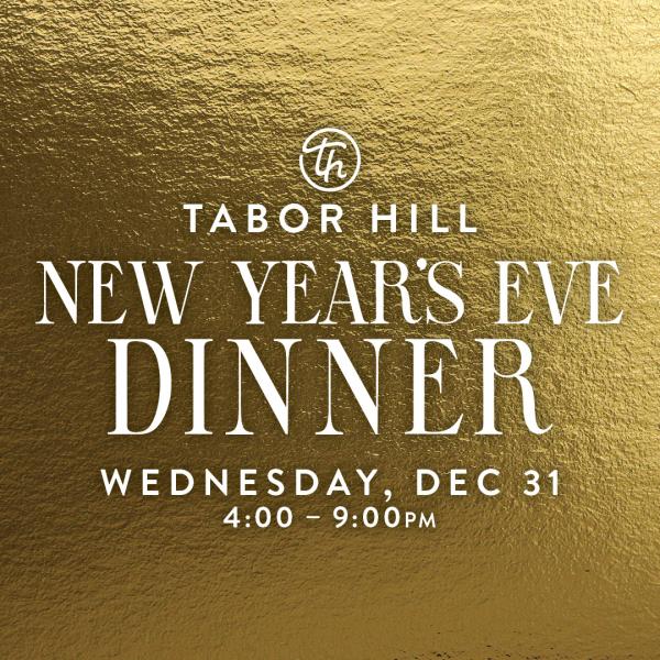 New Year's Eve Dinner at Tabor Hill Winery & Restaurant