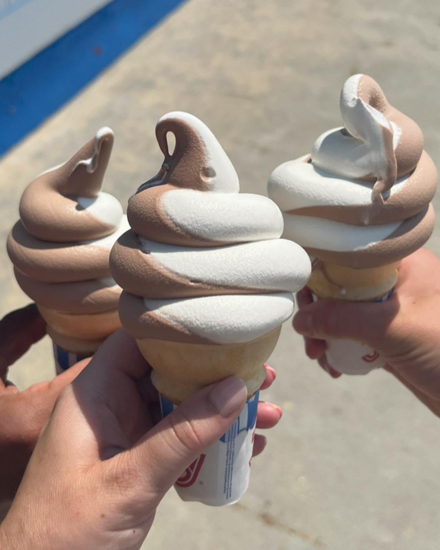 Ice cream cones.