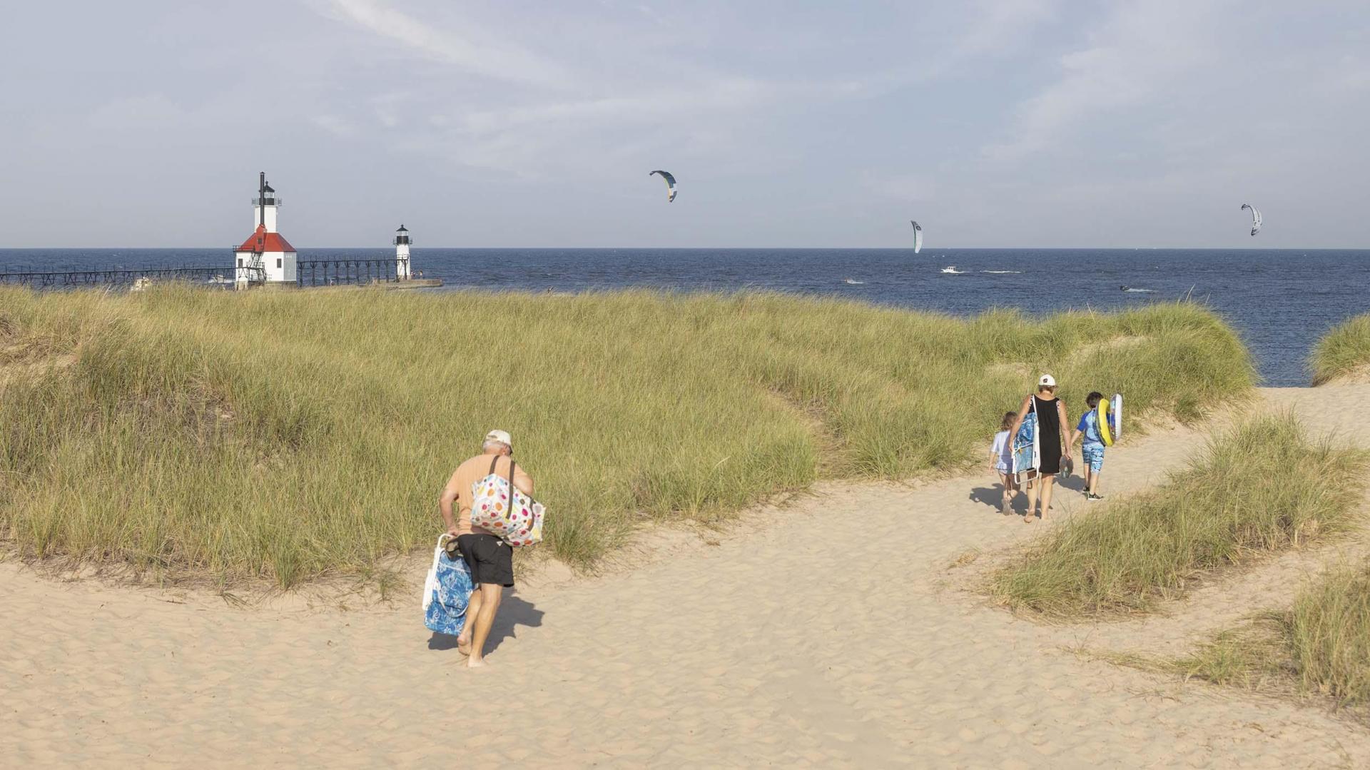 Summer day at Tiscornia beach.