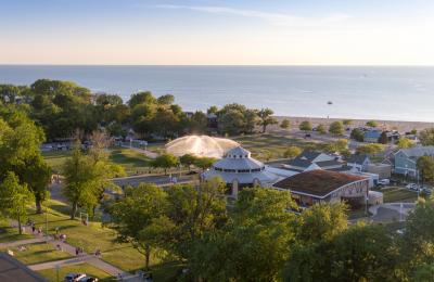 Overlooking the Silver Beach Carousel