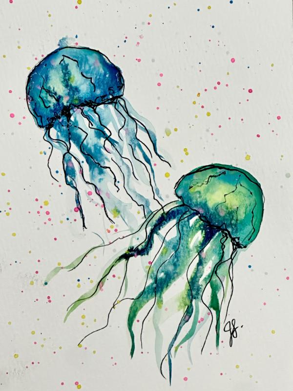 Watercolor Jellyfish