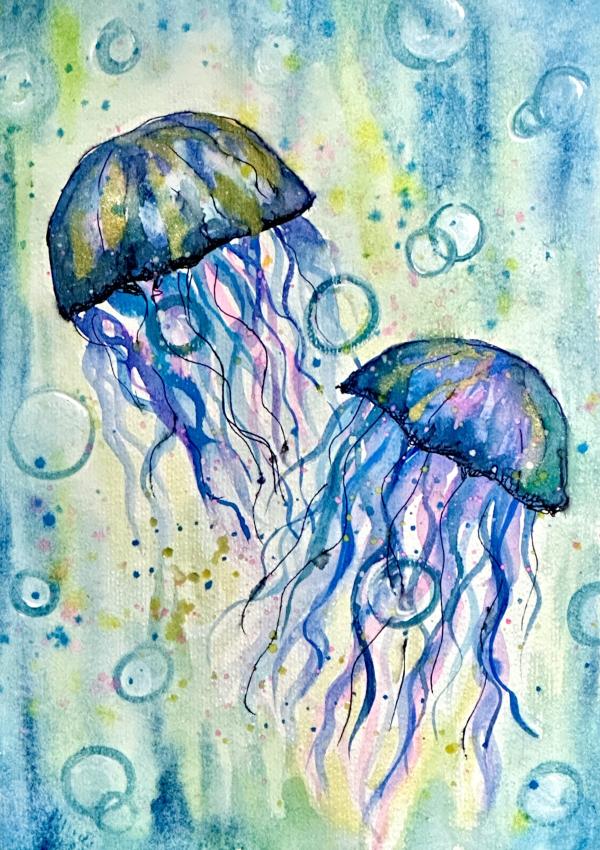 Watercolor Jellyfish