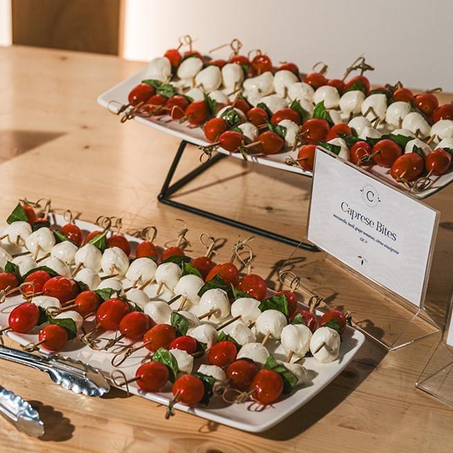 Caprese bites from Classic Catering & Events Inc..
