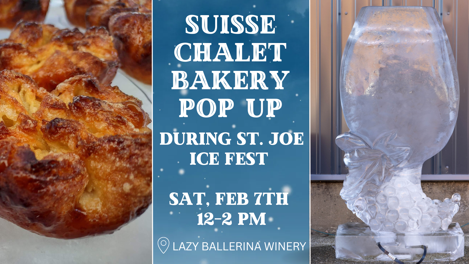 Suisse Chalet Pop Up During Ice Fest