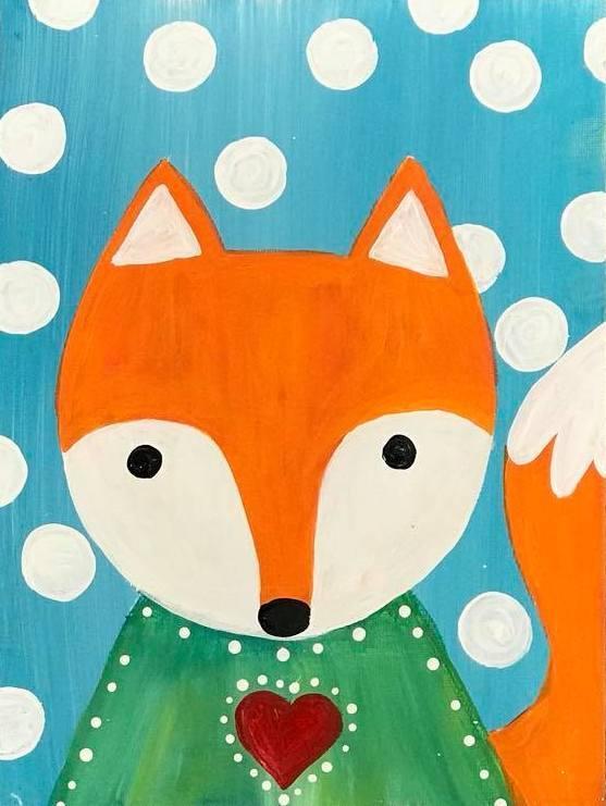 Kids Fox Painting 
