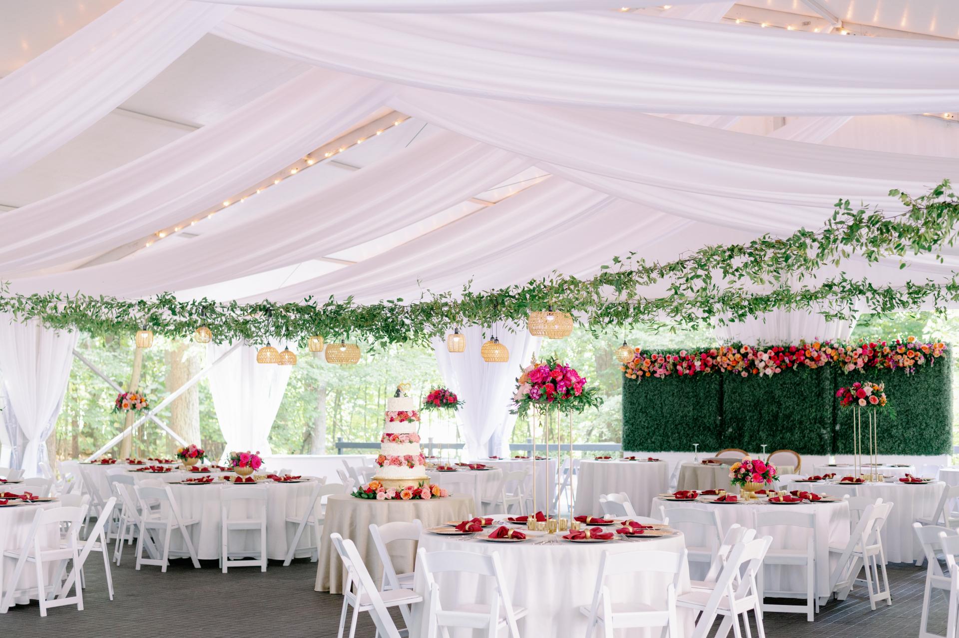 Outdoor Reception Tent at The Morris Estate
