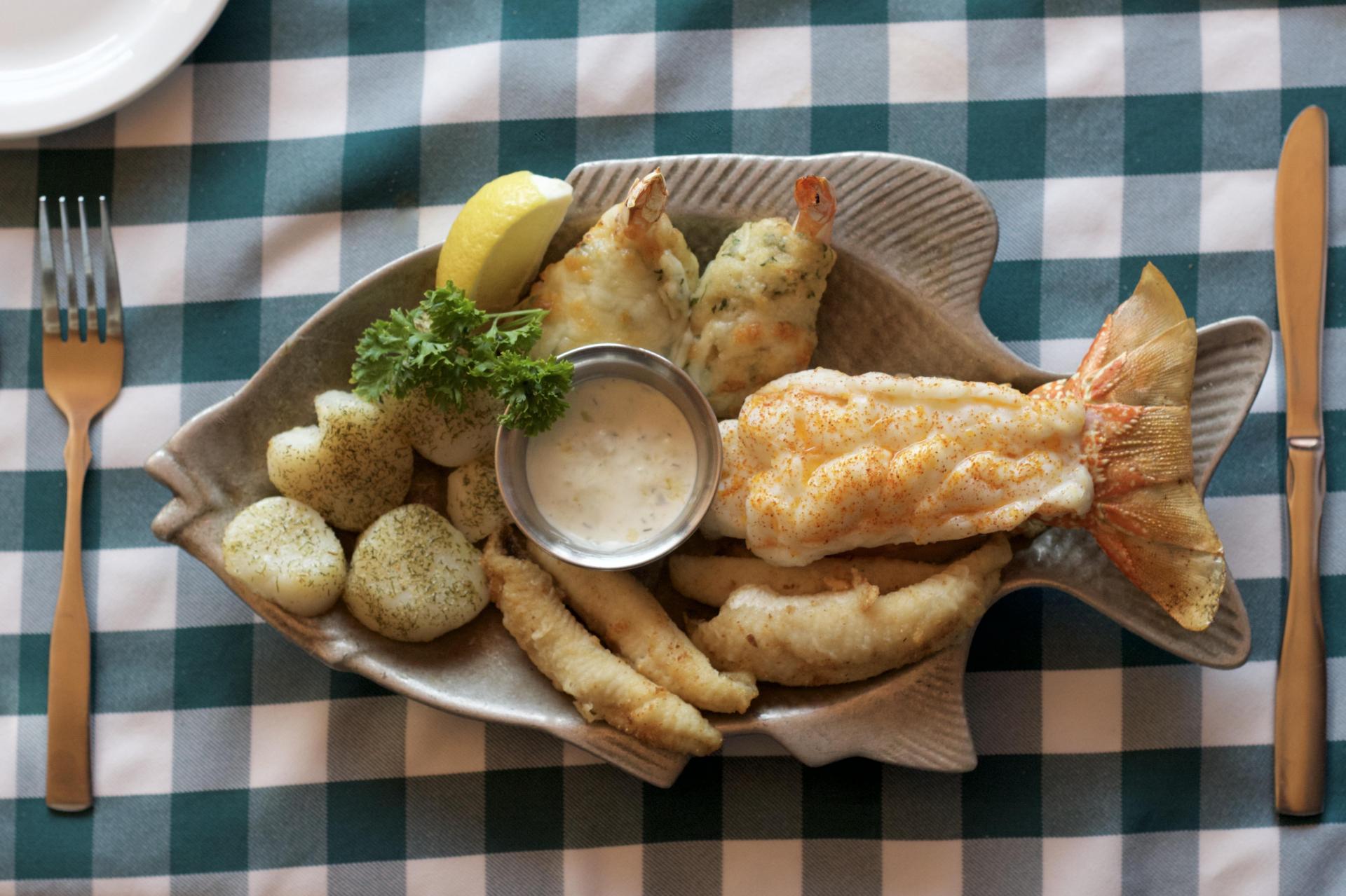 Seafood Platter at Grande Mere Inn.