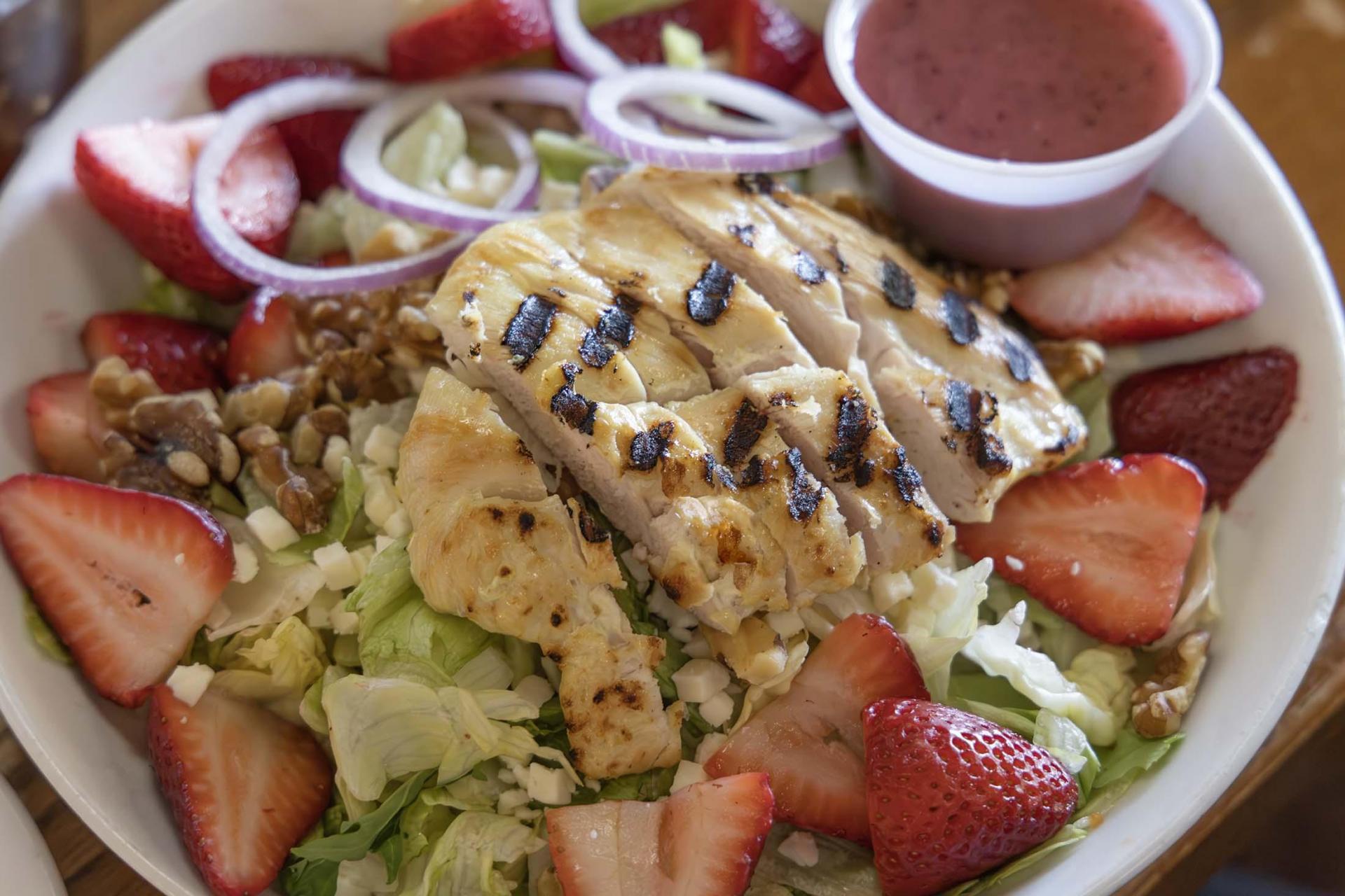 Strawberry salad at  Clementine’s Too.