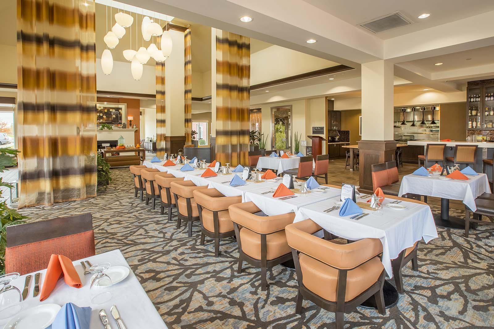 Lobby & Dining Area at Hilton Garden Inn