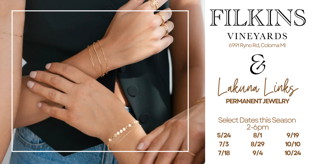 Lakuna Links Permanent Jewelry at Filkins Vineyards