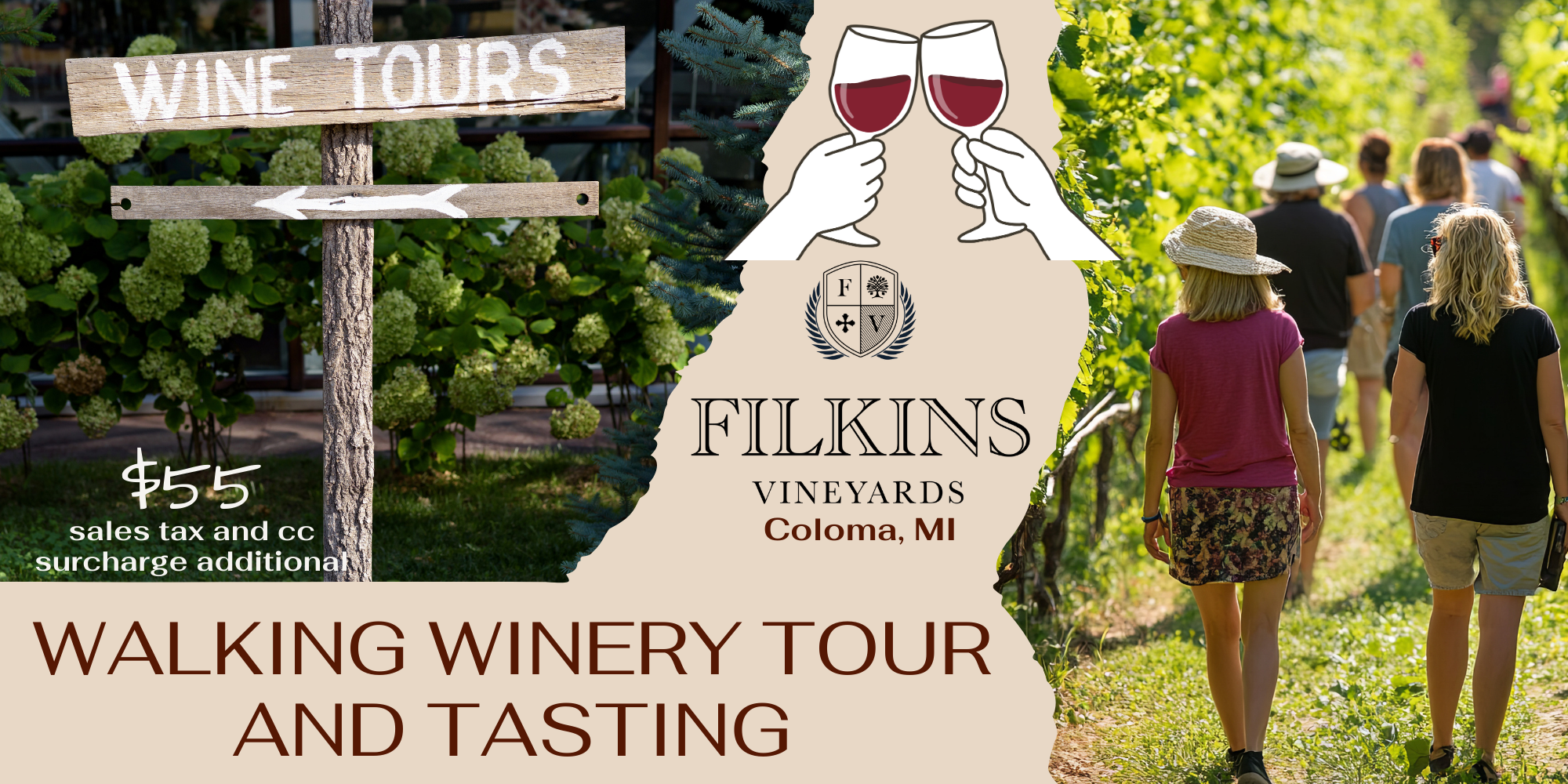 Walking Winery Tour and Tasting at Filkins Vineyards