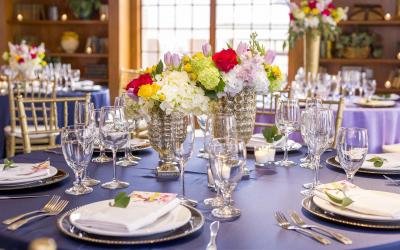 The Library set up for an event at The Boulevard Inn