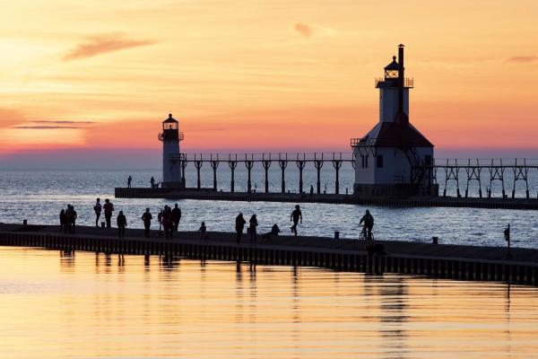 Sunset and the St. Joe Lighthouse