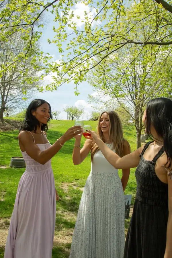 People sharing a drink