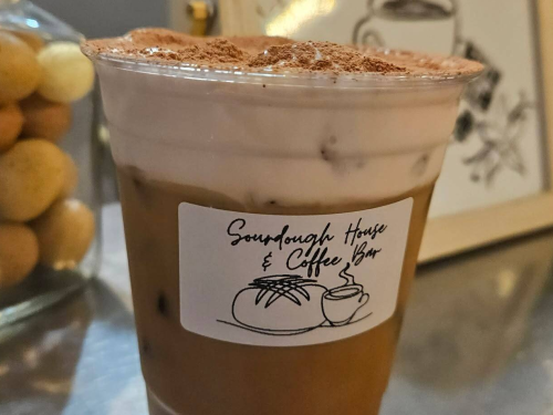 A specialty coffee from Sourdough House in Benton Harbor.
