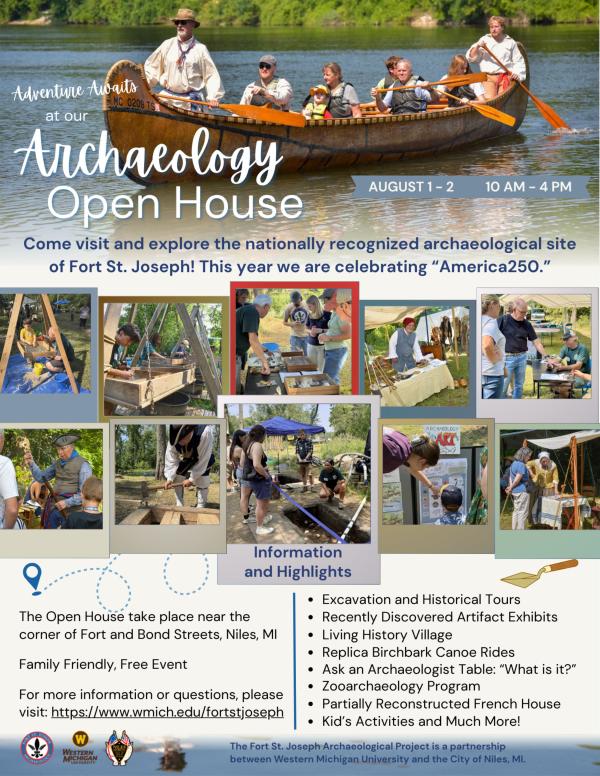 Fort St. Joseph Archaeology Open House 