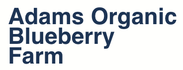 Logo: Adams Organic Blueberry Farm