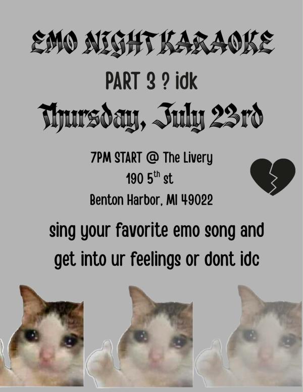Emo karaoke pt 3 at The Livery