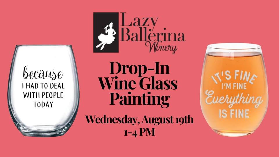 Drop-In DIY Wine Glass Painting