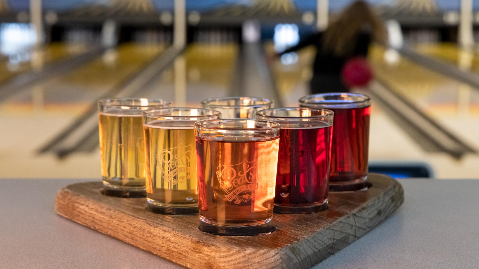 Flight of ciders different colors