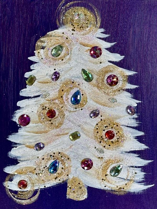 Sparkly Tree Painting Class
