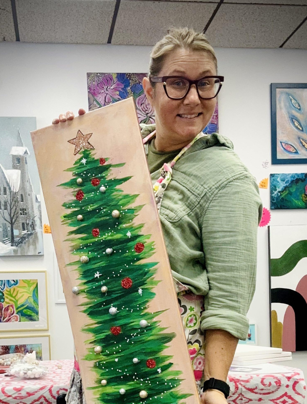 Christmas Tree Painting 