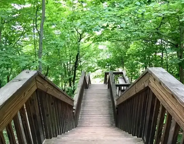  Wooden Stairway at Cherry Beach