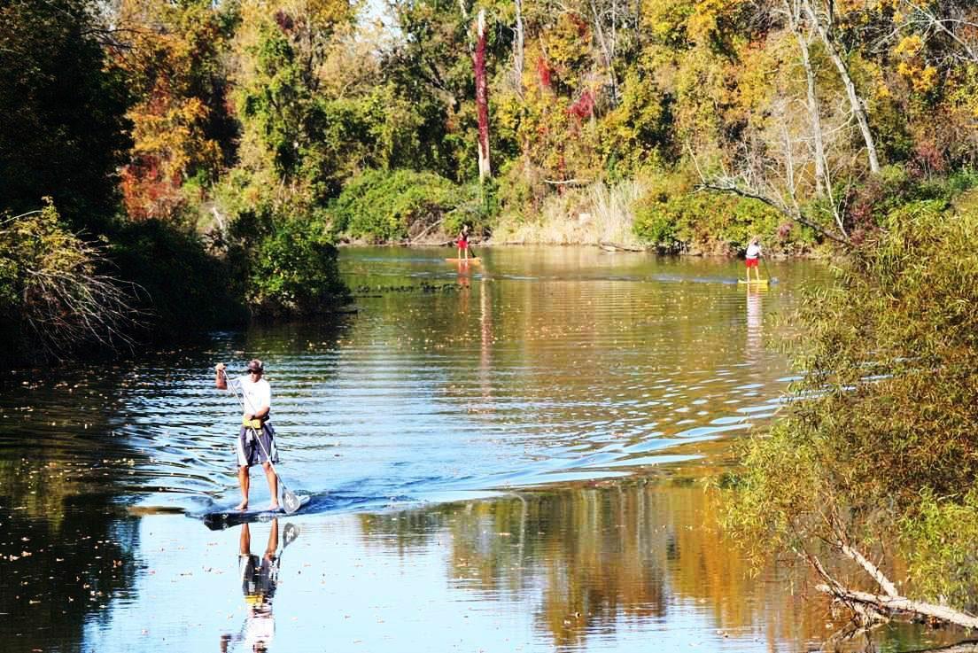 Fall paddling on the Galien River