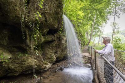 Waterfall at Bear Cave RV Campground