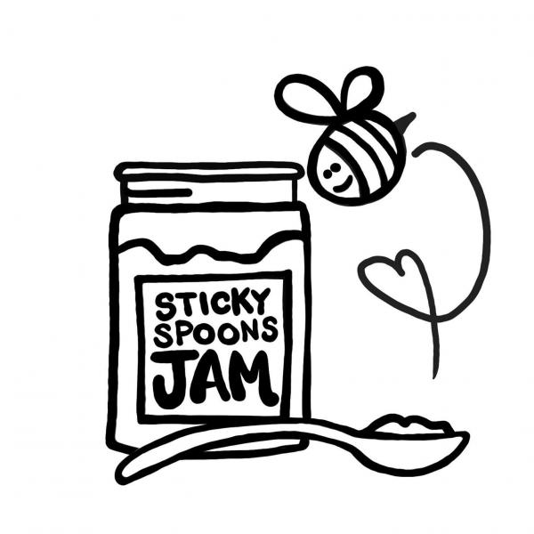 Sticky Spoons Jam Logo