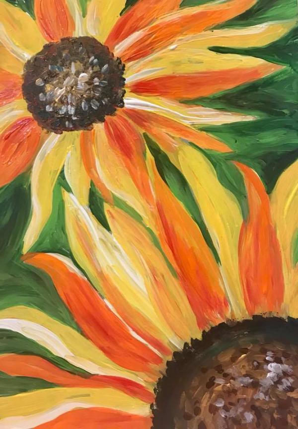 Paint a Sunflower at JLN Studio 